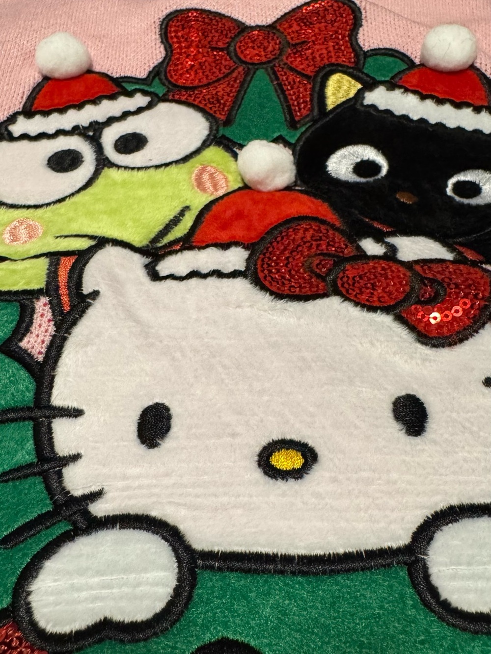 New with Tags Sanrio Hello Kitty, Keroppi & Chococat Ugly Christmas Sweater - Picture 4 of 8